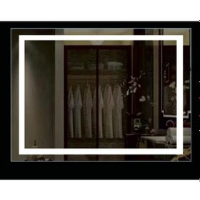 Resim Brat 80x100 Cm. Buğu Çözücülü Dokunmatik Led Ayna Düz Ayna 