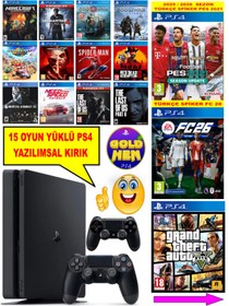 Resim Galaktikos Tech Siyah Renk Playstation 4 Ps4 Slim Kasa 1 TB HDD 13 Oyunlu Ürün 2 Adet V2 Kol (12.02V) 12 Ay Garanti 