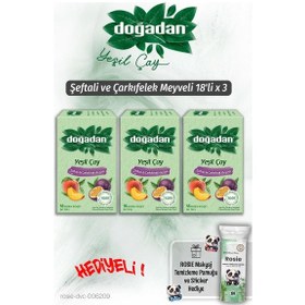 Resim Doğadan 3'lü Şeftali Ve Çarkıfelek Yeşil Çay 18'li Ve Rosie 