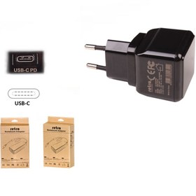 Resim Retro Hgüneyli 18w Usb-c Pd Tablet Ve Telefon Adaptörü / Rna-utc18 