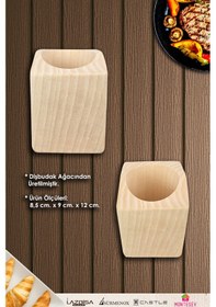 Resim Doğal Diş Budak Ağaç Kaşıklık Tezgah Üstü Servis Dik Kaşıklık Düzenleyici Naturel Naturel 