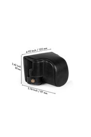 Resim MegaGear Leica D-Lux 7, D-Lux, Typ 109 Hakiki Deri Fotoğraf Makinesi Kılıfı 