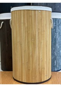 Resim Sever Bambu Çamaşır Sepeti Yuvarlak 33125 Naturel Diğer 