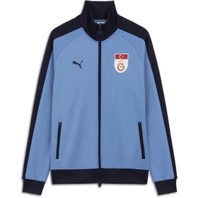 Resim Galatasaray 2025/26 T7 Retro Erkek Mavi Futbol Ceket 78820182 