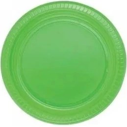 Resim 4 Adet Soyalan Renkli Plastik Tabak 10 Lu 