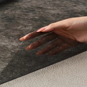 Resim 1x1.1m Siyah Beyaz Çift Taraflı Yapışkan Kumaş DIY Aksesuarlar Dikiş Patchwork Dokumasız Astar 