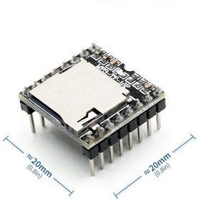 Resim Sanec-Mp3-Tf-16P Mini Mp3 Player Modülü Wav Ses Çalma Oynatıcı Micro Sd 