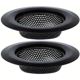 Resim Elmpaly 2'li Paket Mutfak Lavabo Filtresi Paslanmaz Çelik Geniş Kenar 4.5 İnç Sku:2pc-black 