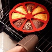 Resim 1 adet Silikon Üçgen Kek Kalıbı Seti - 8 boşluklu yapışmaz pişirme tepsileri için uygun, brownie, pankek, cupcake vb. için - Düğünler, tatiller ve günlük pişirme için mükemmel 