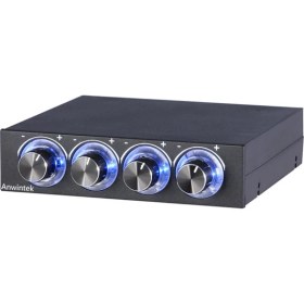Resim Loviver 3.5in Fan Hız Denetleyicisi 4 Kanallar Pc Için Av Kabine Soğutma Için Fan Hub (Yurt Dışından) 