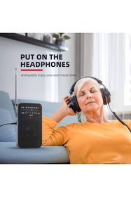 Resim Hobimtek K-263 Taşınabilir Uyumlu Am/fm Radyo Küçük Boy Cep Radyosu Pilli Radyo 