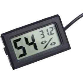 Resim Tekno İstanbul Buzdolabı Için Problu Termometre Sıcaklık Saati Nem Ölçer 