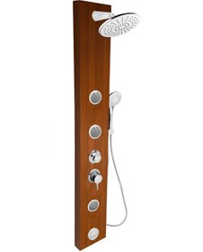 Resim Tuscon Teak Ağacı Mafsallı Masajlı Duş Sistemi Ahşap 