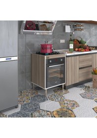 Resim Kenzlife Ankastre Modülü Kabini Lev Yaşin Crd 89-81 60 56 Fırın Ocak Dolabı Ayarlı Ayaklı 