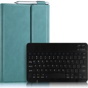 Resim LRtools Kablosuz Bluetooth Klavye + Deri Tablet Kapak Kabuğu Huawei Matepad 11 (2021) - Yeşil (Yurt Dışından) 