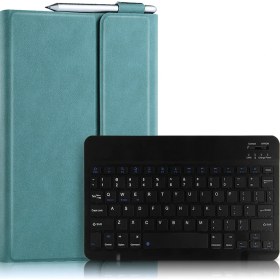 Resim LRtools Kablosuz Bluetooth Klavye + Deri Tablet Kapak Kabuğu Huawei Matepad 11 (2021) - Yeşil (Yurt Dışından) 