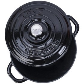 Resim Lava Döküm Yuvarlak Tencere Döküm Demir Kapak New Heritage Serisi 22 CM 