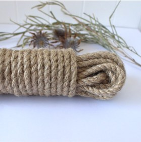 Resim Ekodoğa Jüt Halat 10 mm 30 Metre Ip Halat Hasır Ip Dekor Ipi Jüt Kendir Çuval Ipi 