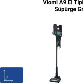 Resim Viomi A9 Taşınabilir Süpürge Grey Güçlü Emiş Teknolojisi ile Kolay Kullanım ve Toz Torbasız 