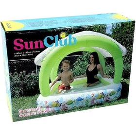 Resim Sunclub 51016 Gölgelikli Havuz 143x143x123 Çok Renkli 