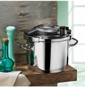 Resim Aryıldız Touch & Cook Kanka Düdüklü Tencere Seti 6 + 4 Litre Gümüş 