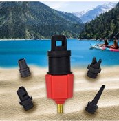 Resim Artfulabode Yatak Valfi Tekne Sörfü Şişme Pompası Dahili Kürek Kırmızı Kauçuk Hava Araba Adaptörü Cs 