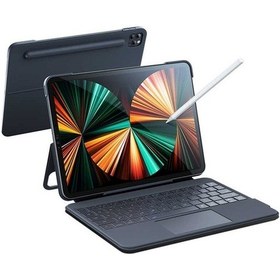 Resim Benks KB01 iPad Pro 11 2018 uyumlu Kablosuz Klavyeli Kılıf Bluetooth Trackpad Keyboard ZORE-216906 Gri 