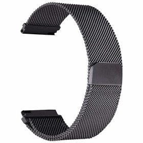 Resim Huawei Watch GT 2 Pro Hasır Metal Örgülü Ayarlanabilir Siyah Kordon 