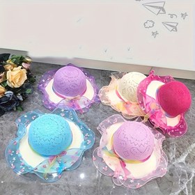 Resim Kız ve Erkek Çocuklar İçin Renkli Moda Balıkçı Şapkası Yaz Güneş Koruma 