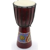 Resim Batikli Ahşap Darbuka 30 cm 