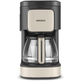 Resim Karaca Just Coffee Aroma 2 In 1 Filtre Kahve ve Çay Demleme Makinesi Bej 