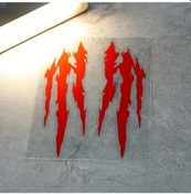 Resim Gateesat Siyah 2 Adet Monster Pençe Reflektif Çizik Dayanımlı Motosiklet Çıkartması 