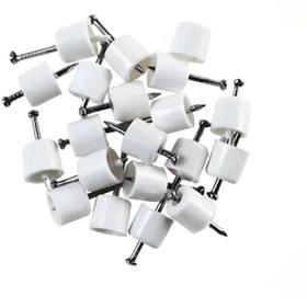 Resim Genel Markalar Çivili Raf Pimi Beyaz Dolap Raf Mobilya (1pk=100 Adet) 