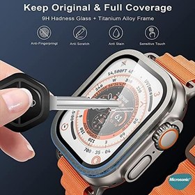 Resim Microsonic Apple Watch Ultra 3 Tam Kaplayan Cam Ekran Koruyucu V2 Turuncu [Watch Ultra 3 ile Uyumlu Ekran Koruyucu - Turuncu] 