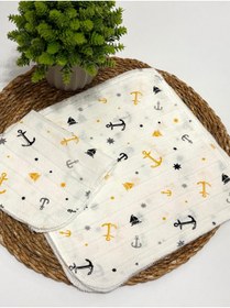 Resim LUMİBABY BUTİK 2 kat müslin ağız mendili(8 adet) 