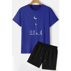 Resim Trendypassion Uzay Temalı Şort T-Shirt Eşofman Takımı 