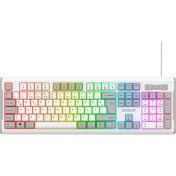 Resim Everest Kb-74 Membran Klavye Sessiz Klavye USB Rainbow Aydınlatmalı Q Oyuncu Klavyesi Gaming Klavye 