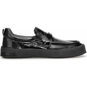 Resim Luciano Bellini 25y-alfa5405 Münih Hakiki Rugan Deri Erkek Casual Ayakkabı Siyah Siyah 