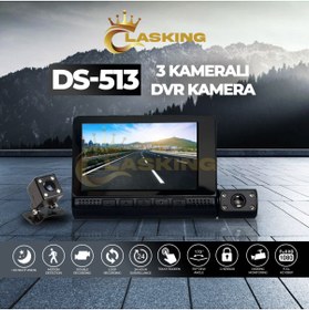 Resim Navigold 4 inç 3 Lens Dokunmatik Ekran 1080P HD DVR Araba DVR 170 Derece Geniş Açılı Araç Kamerası 