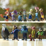 Resim 12 adet Disney Zootopia Serisi Figürleri PVC Malzeme Benzersiz Görünüm Hediye Seçeneği Tatil Hediyeleri Koleksiyon Ev Dekorasyonu ve Daha Fazlası için Uygun 