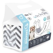 Resim M-Pets Diapers Erkek Köpek Külot Small 12 li Paket 