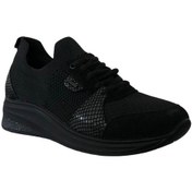 Resim Forelli 54703-G Tazia Siyah Kadın Comfort Spor Ayakkabı Siyah 