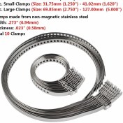 Resim Xiyu Shop Evrensel Paslanmaz Çelik Aks Cv Ortak Önyükleme Sıkma Kelepçe Kiti Tahrik Mili Cv Önyükleme Kelepçesi Ayarlanabilir (Yurt Dışından) 