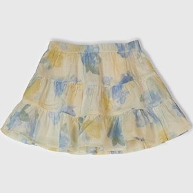 Resim Benetton Kız Bebek Batik Etek Sarı 