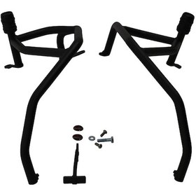 Resim GP Kompozit Honda NC 700 X-S / NC 750 X-S 2012-2025 Uyumlu Motor Koruma Demiri Siyah 