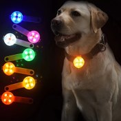 Resim Köpek Gece Dışarı Çıkışı için 1 Adet Yanıp Sönme LED Işığı, USB Şarjlı Parlayan Evcil Hayvan Kolyesi Kaybolan Köpeği Önlemek İçin Göz Alıcı Asılı Süsler 