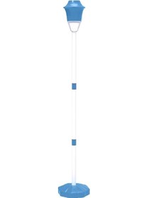 Resim Otomatik Sokak Lambası Şeklinde Balon Makinesi, Işıklı Sesli Müzik, Renkli Solunum Işığı, 360 Sıvı Sızıntısız, Dahili Şarjlı Li-pil Mavi 10" 10" 