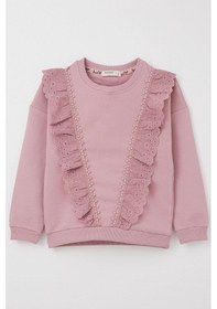 Resim Breeze Kız Çocuk Sweatshirt Güpürlü 1.5-5 Yaş, Gülkurusu Gül Kurusu 
