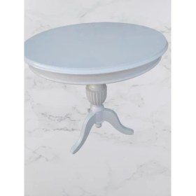 Resim Bengi Ticaret Fiskos Baba Ayak Model Parlak Ihlamur Ağacı Ayak Parlak Beyaz Mdf Tabla Kutuda Sevk El Yapım 