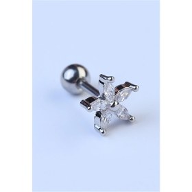 Resim HD Piercing Sabit Markiz Çiçek Silver Piercing 